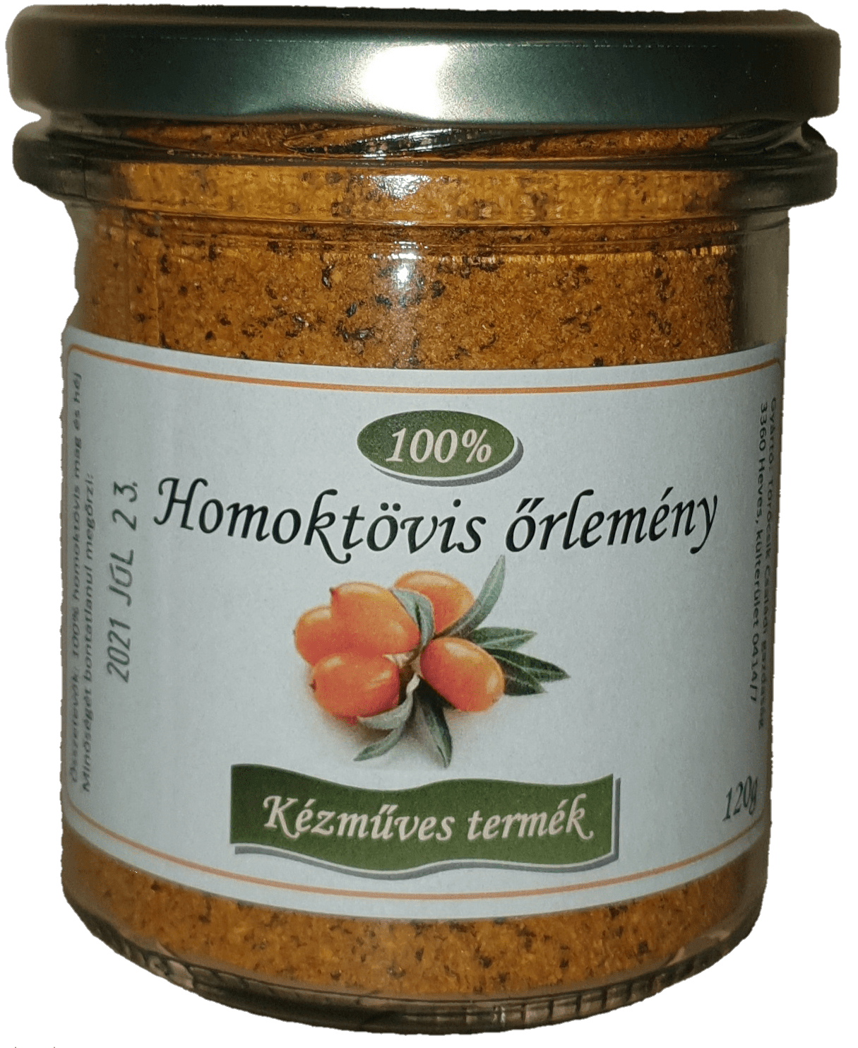 Homoktövis héj-mag őrlemény